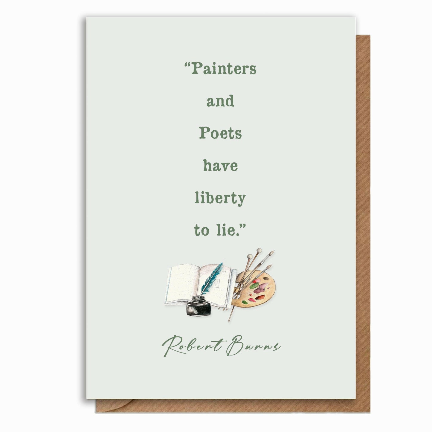 A6 Card & Bookmark Robert Burns - Crumble and Core