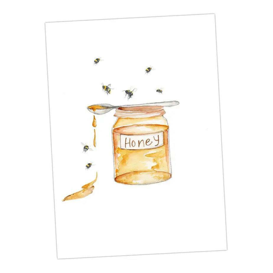 Boxed 'Bumble Bee' pack of assorted A6 cards - Crumble and Core