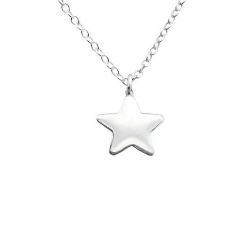 Sterling Silver Star Pendant Necklace - Elegant Jewelry for Women - Crumble and Core