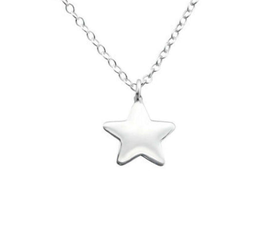 Sterling Silver Star Pendant Necklace - Elegant Jewelry for Women - Crumble and Core