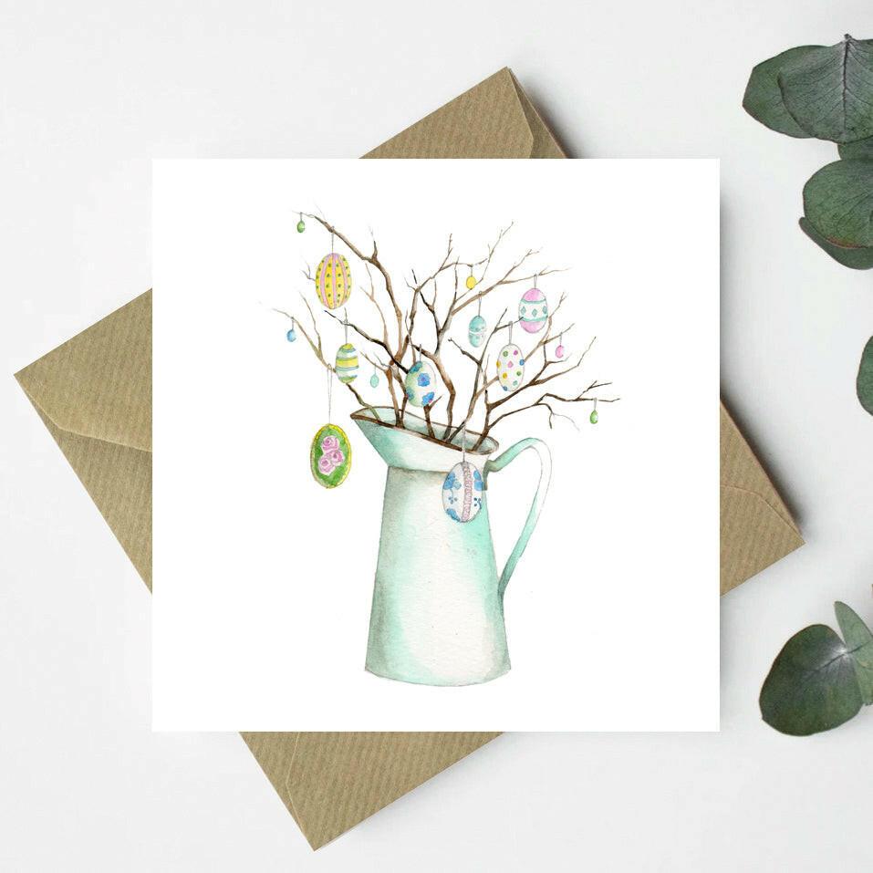 Easter Jug Greeting Card - Crumble and Core