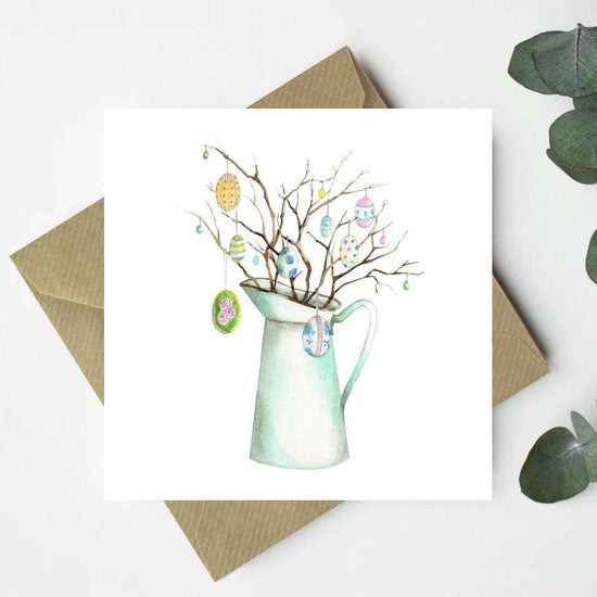 Easter Jug Greeting Card - Crumble and Core