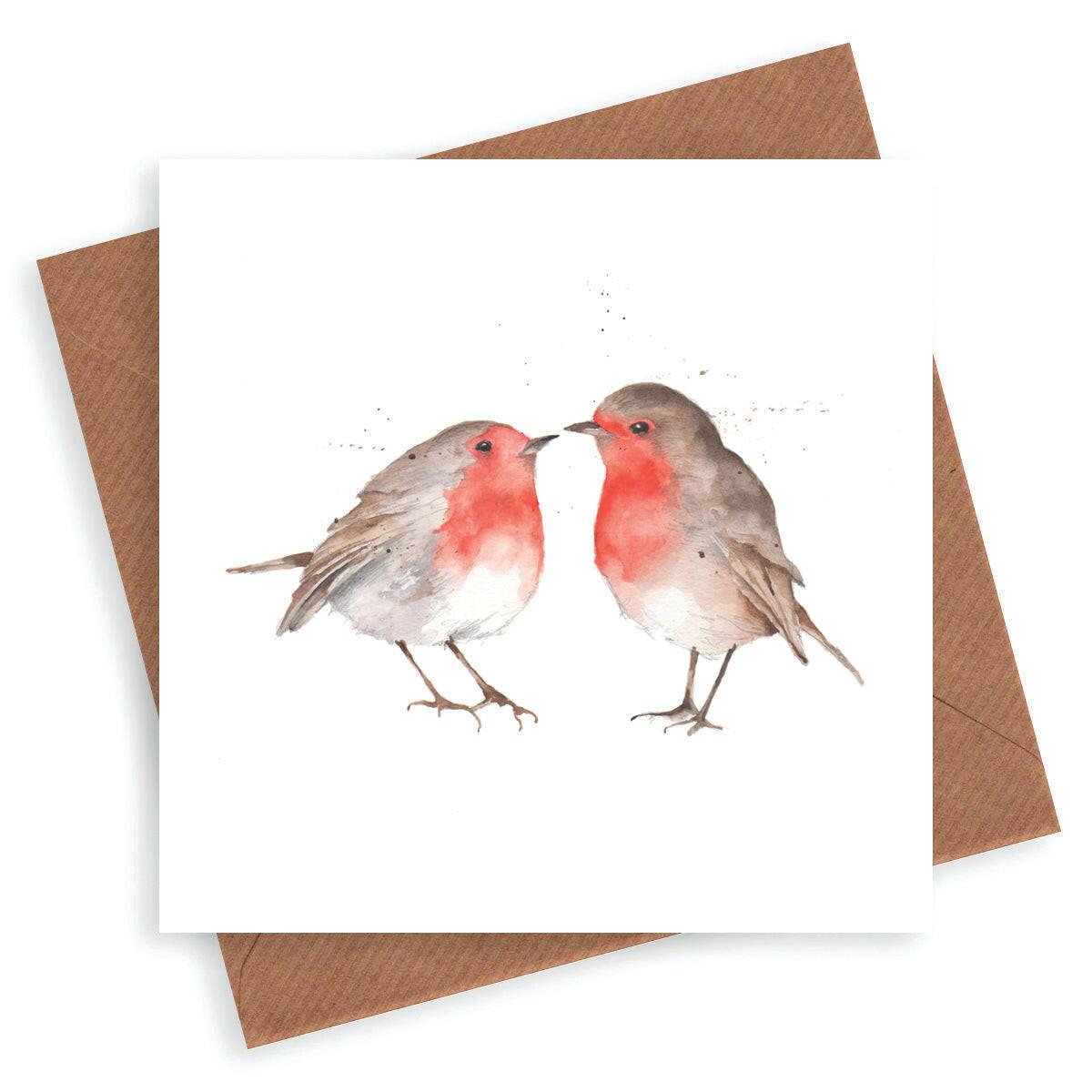 Kissing Robins Card - Crumble and Core