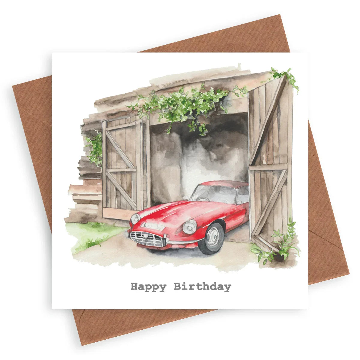 Vintage Car Birthday Card - Crumble and Core