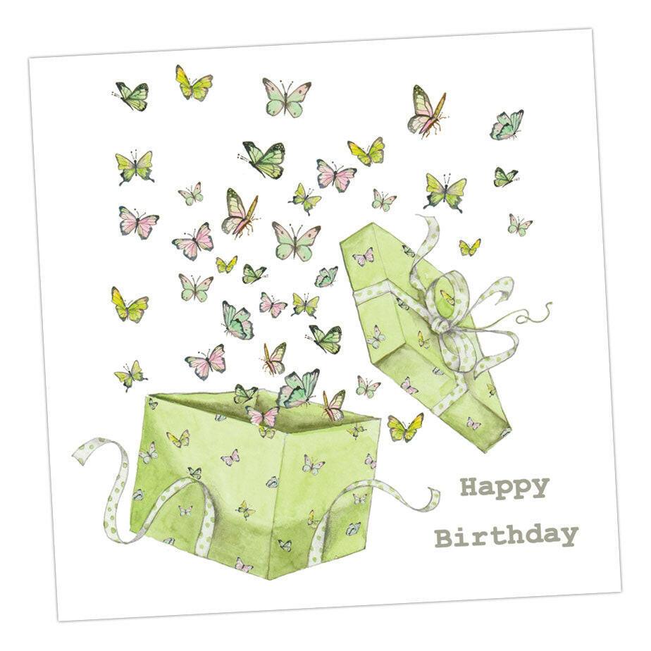 Presents and Butterflies Birthday Card - Crumble and Core