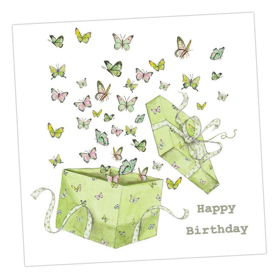 Presents and Butterflies Birthday Card - Crumble and Core
