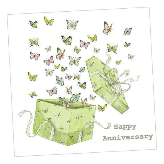 Butterflies Anniversary Card - Crumble and Core