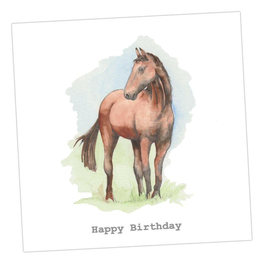 Horse Birthday Card - Crumble and Core