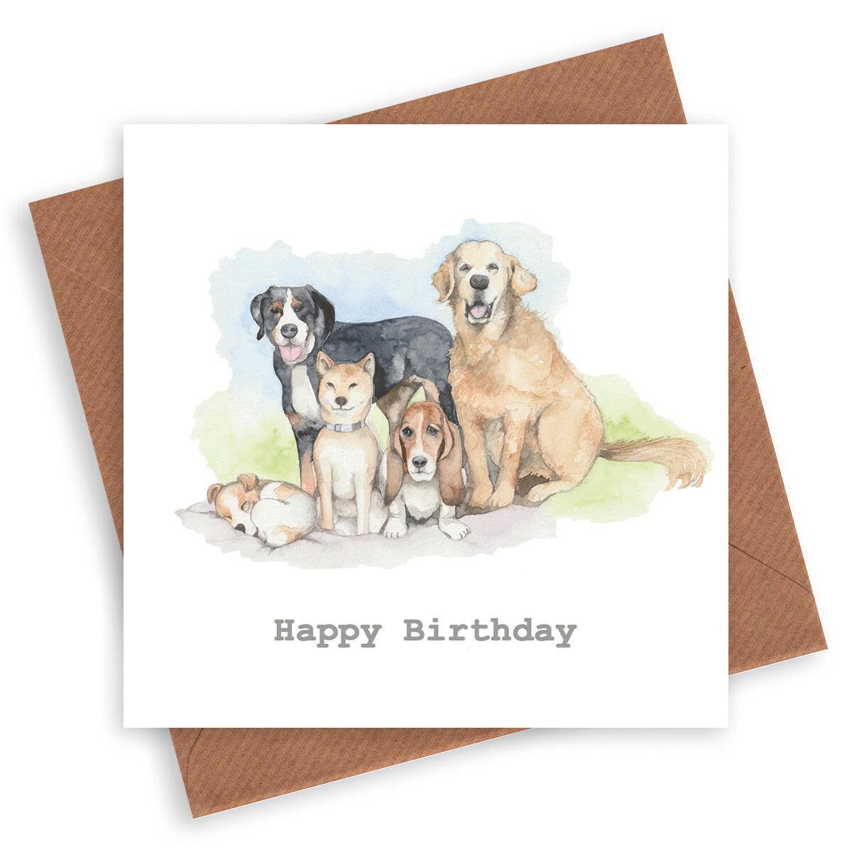 Dog Birthday Greeting Card - Crumble and Core