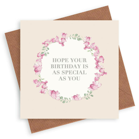 Vintage Sentiments Greeting Card Special You Birthday - Crumble and Core