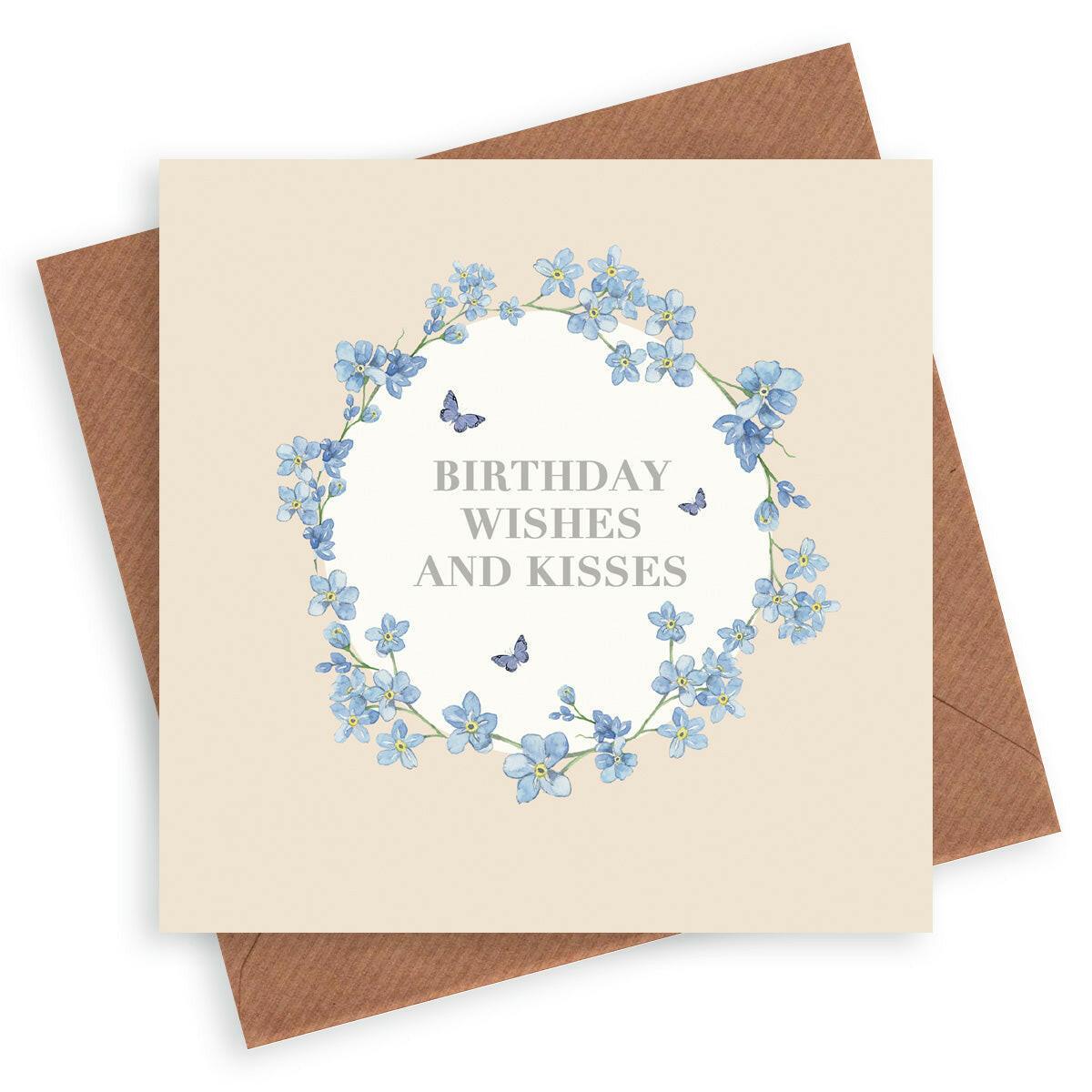 Vintage Sentiments Greeting Card Birthday Wishes - Crumble and Core