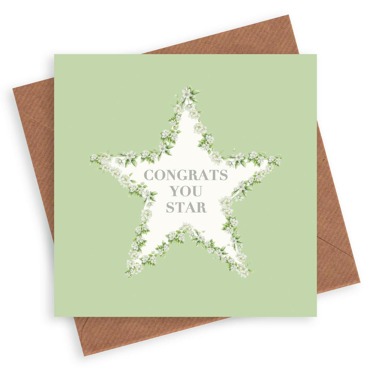 Vintage Sentiments Greeting Card Congratulations - Crumble and Core