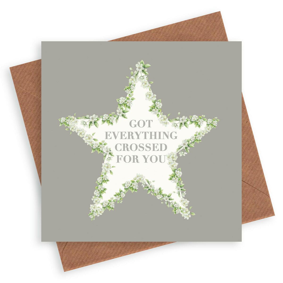 Vintage Sentiments Greeting Card Good Luck - Crumble and Core