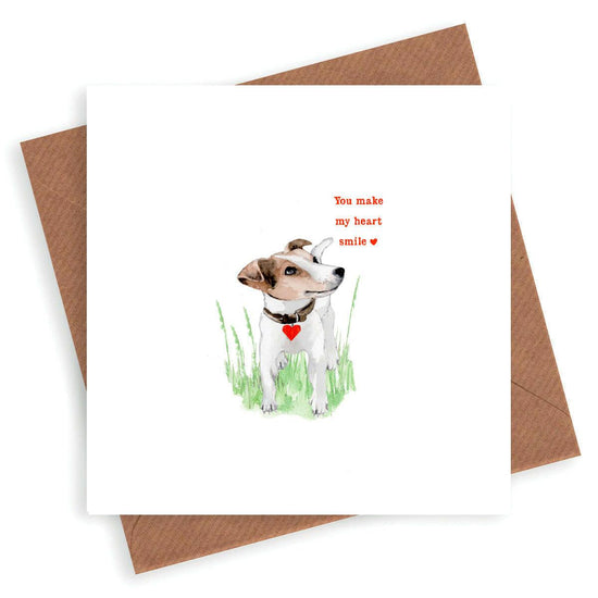 Puppy Love Greeting Card - Cute and Adorable Card for a Loved One - Crumble and Core
