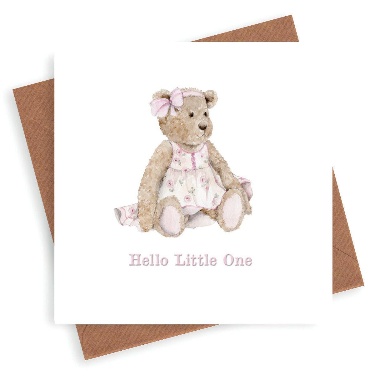 New Baby Card - New Arrival - Newborn Card - Baby Girl - Crumble and Core