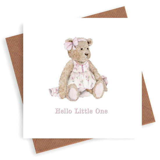 New Baby Card - New Arrival - Newborn Card - Baby Girl - Crumble and Core
