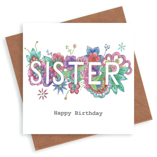 Sister Birthday Card - Crumble and Core