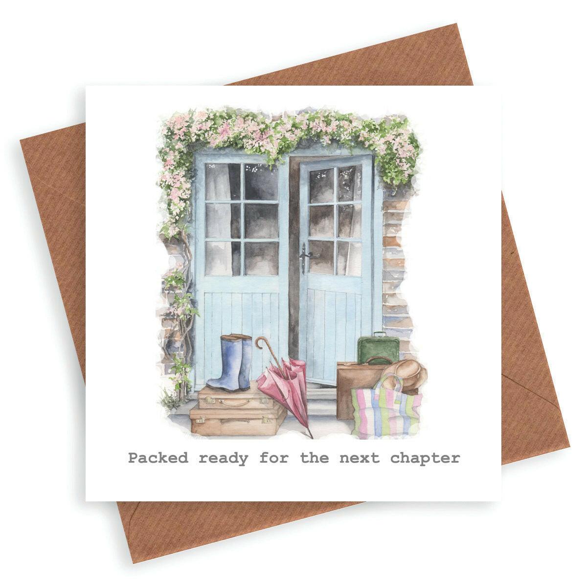 Packed for the next Chapter Card - Crumble and Core