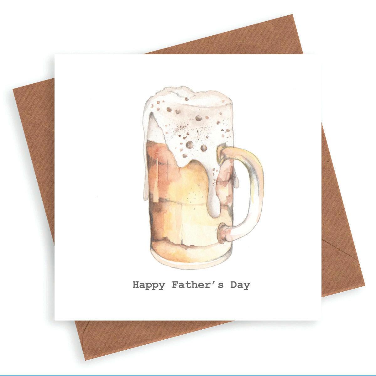 Beer Happy Father's Day Card - Crumble and Core