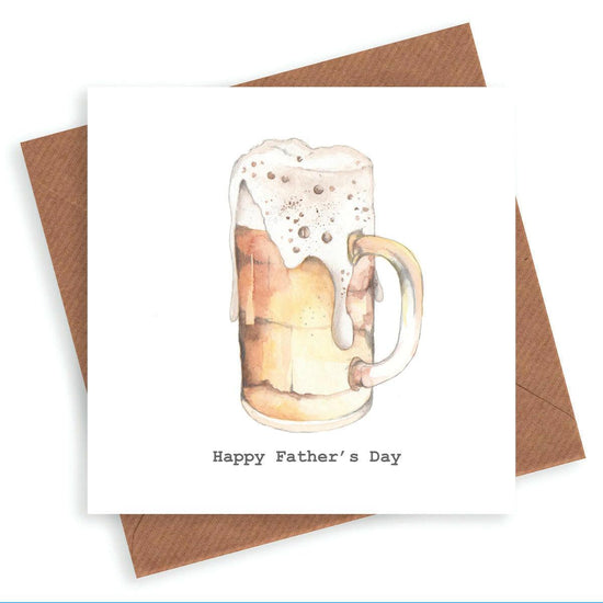 Beer Happy Father's Day Card - Crumble and Core