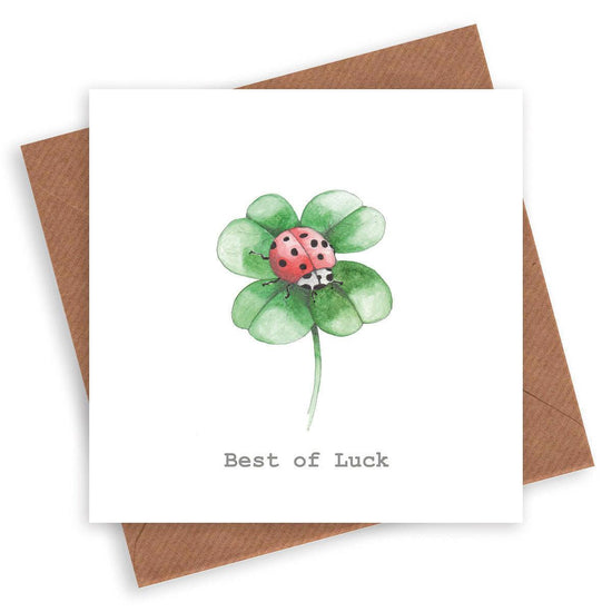 Ladybird Good Luck Card - Crumble and Core