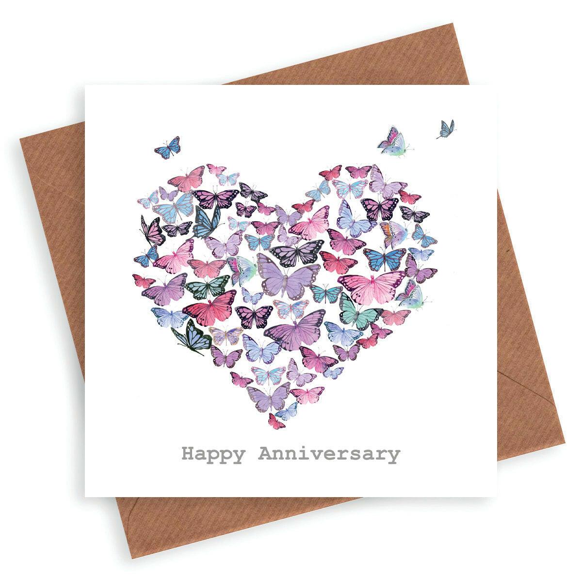 Butterfly Anniversary Card - Crumble and Core