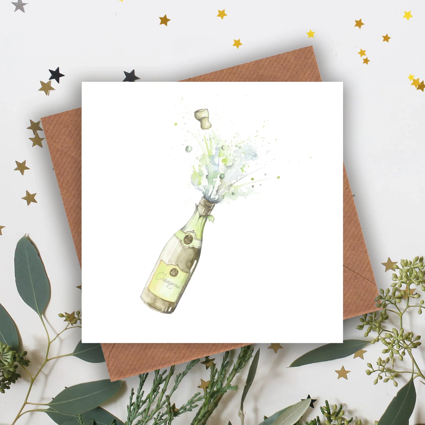 Champagne Card - Crumble and Core