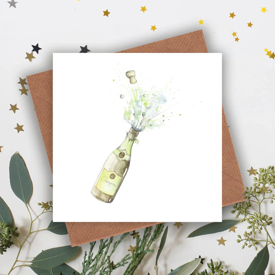 Champagne Card - Crumble and Core