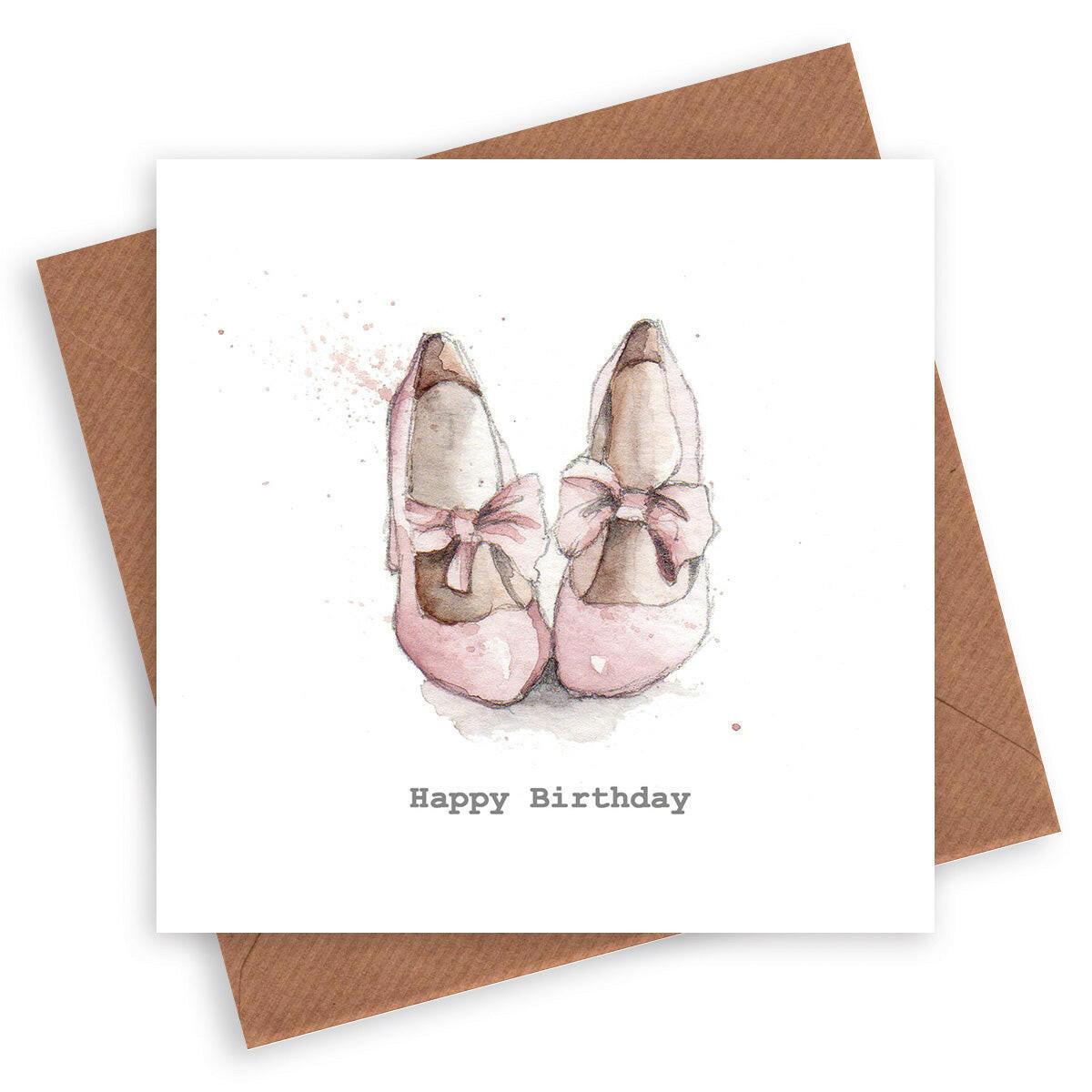 Happy Birthday Shoes Card - Crumble and Core