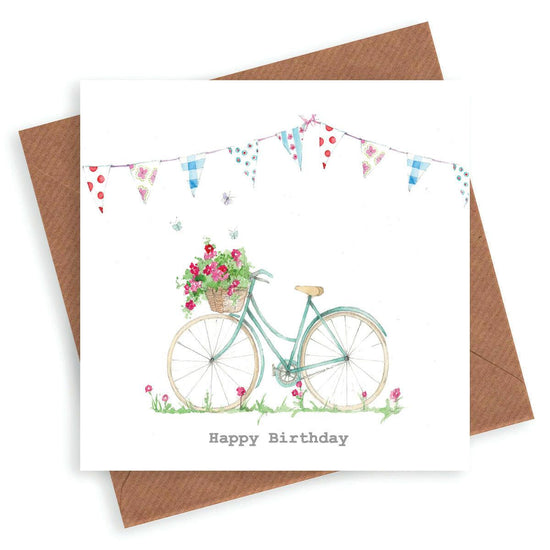 Summer Bicycle Birthday Card - Crumble and Core