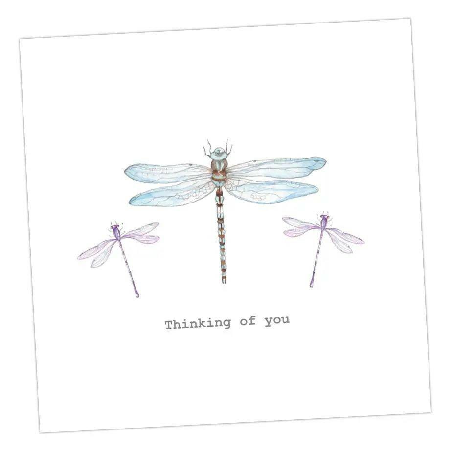 Dragonfly Thinking Of You Greeting Card - Crumble and Core