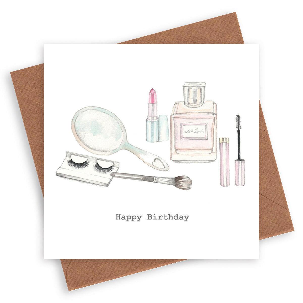 Make up Birthday Card - Crumble and Core