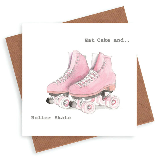 Roller Skates Birthday Card - Crumble and Core