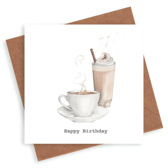 Happy Birthday Coffee Card - Crumble and Core