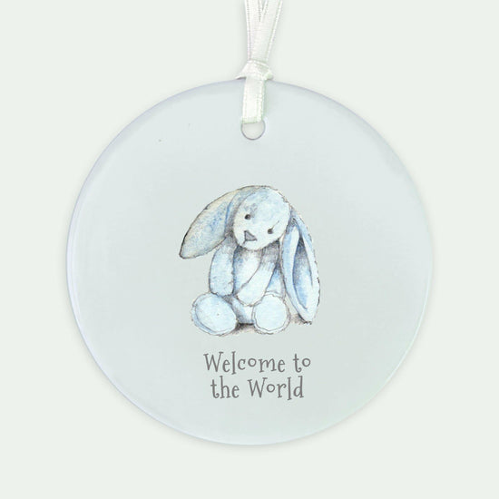 Hanging Ceramic Decoration - Baby Boy Gift - Keepsake Ornament - Nursery Decor - Crumble and Core