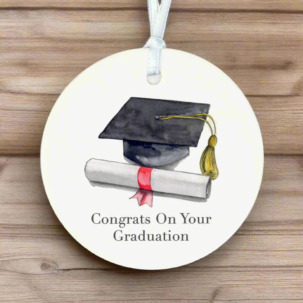 Ceramic Keepsake - Graduation Celebratory Hanging Decoration - Crumble and Core