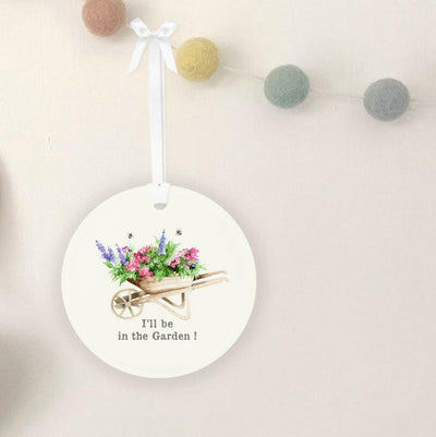 Hanging Ceramic Decoration - Charming Outdoor or Indoor Accent - Gardeners Gift - Crumble and Core
