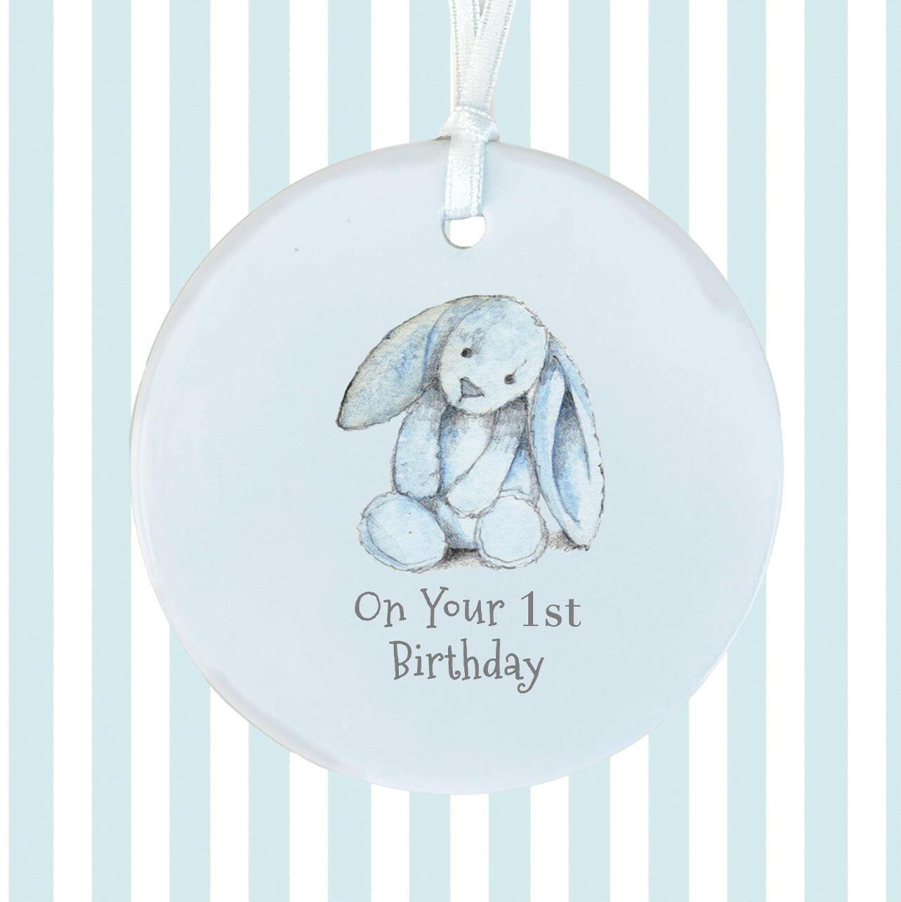 Hanging Decoration - Baby 1st Birthday Gift - Boys Nursery Decor - Keepsake Decoration - Crumble and Core