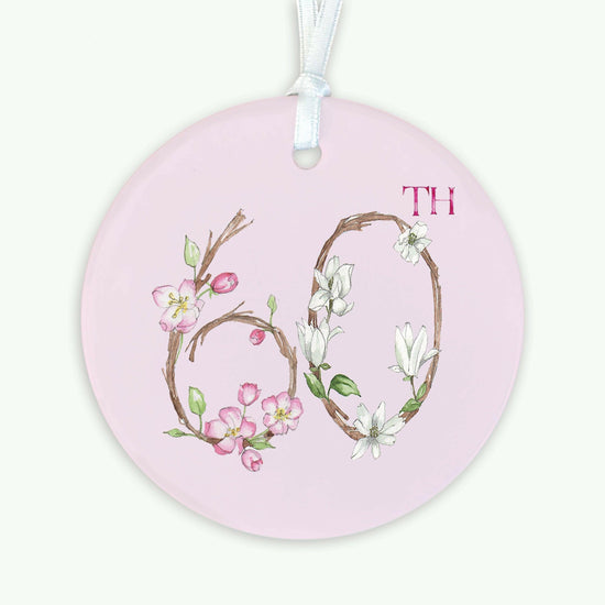 Hanging Ceramic Keepsake Decoration - 60th Birthday Gift Ideas - Crumble and Core
