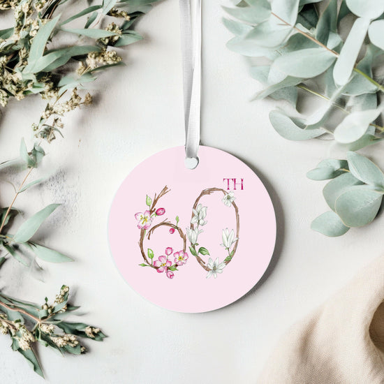 Hanging Ceramic Keepsake Decoration - 60th Birthday Gift Ideas - Crumble and Core