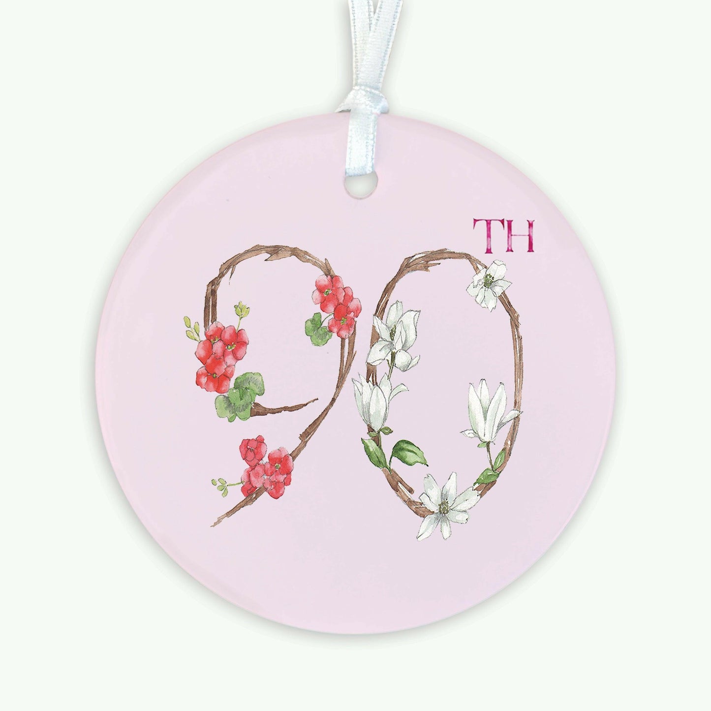 90th Birthday Gift and Card - Greeting Card with Ceramic Keepsake - Crumble and Core