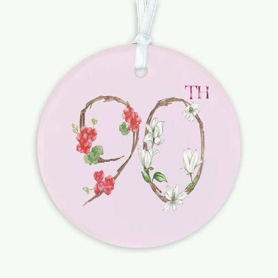 90th Birthday Gift and Card - Greeting Card with Ceramic Keepsake - Crumble and Core