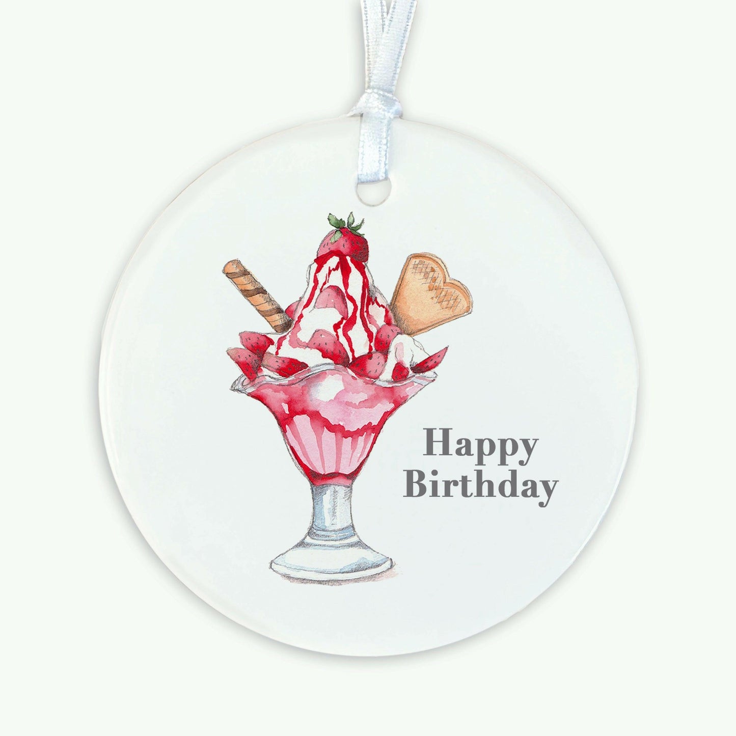 Hanging Ceramic Decoration - Birthday Keepsake Decoration - Gift for Her - Crumble and Core