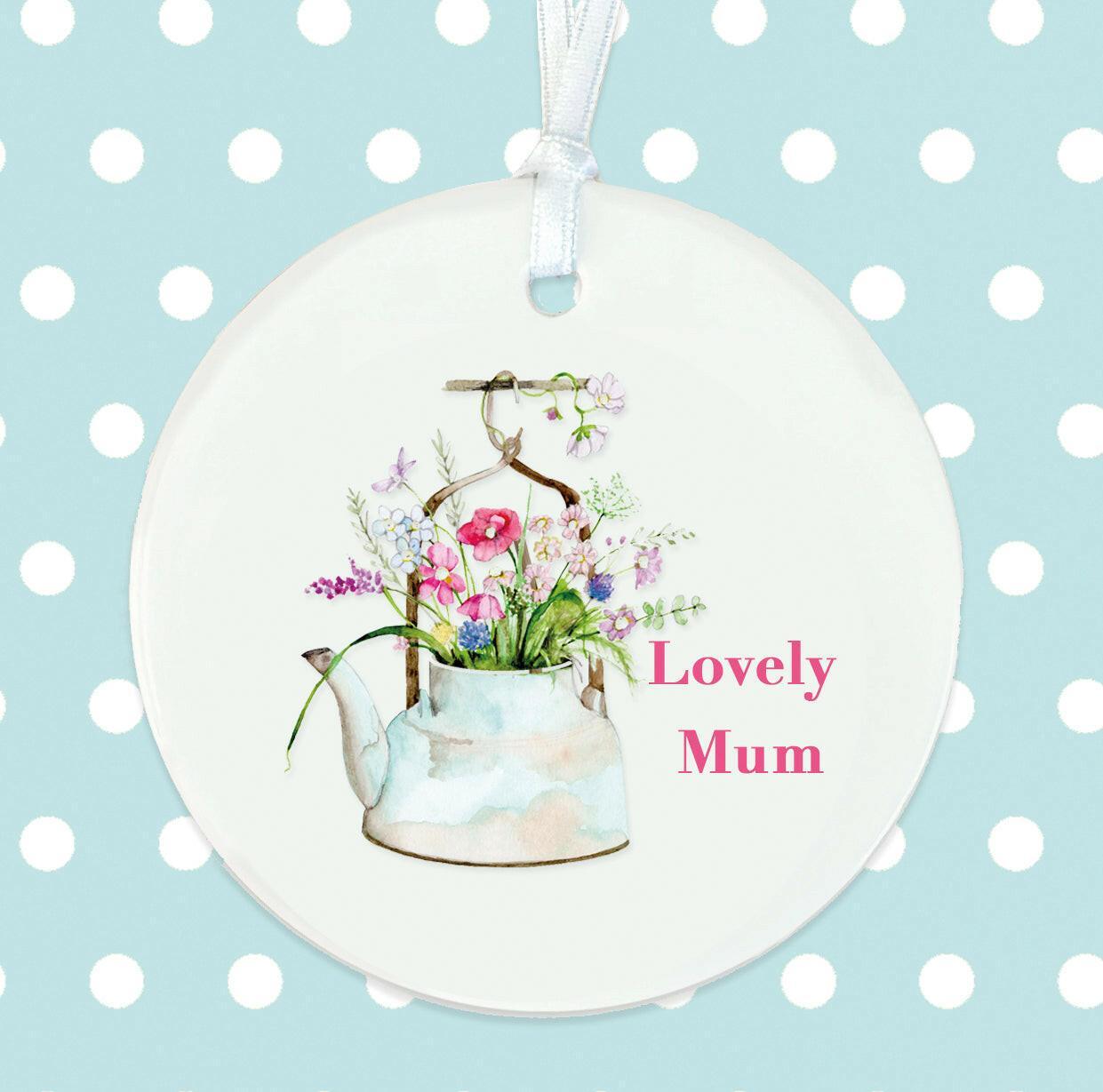 Hanging Ceramic Decoration for Mum - Heartwarming Gift - Crumble and Core