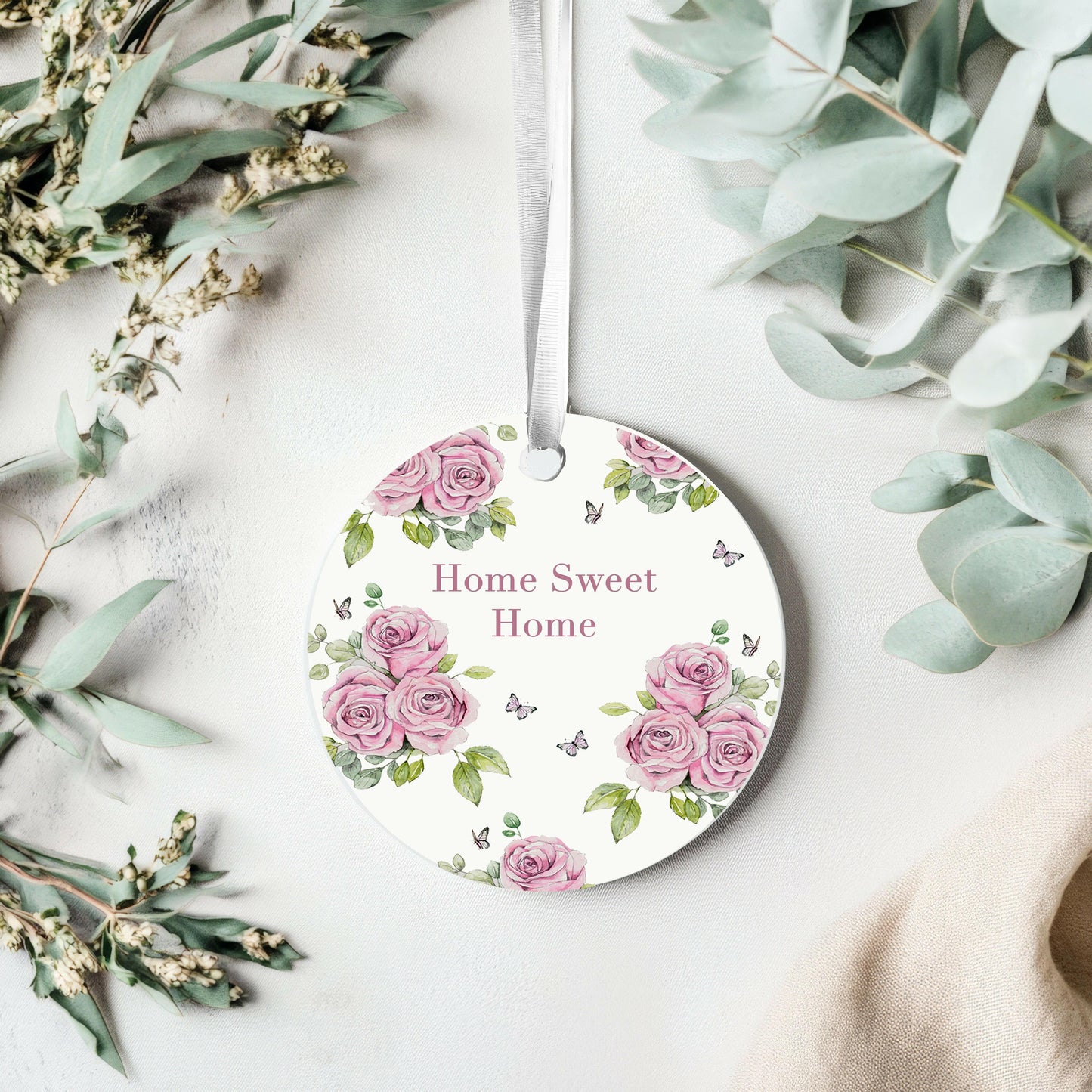 Ceramic Hanging Decoration Home Sweet Home Accent Piece - New Home Gift - Housewarming Gift Ideas - Crumble and Core