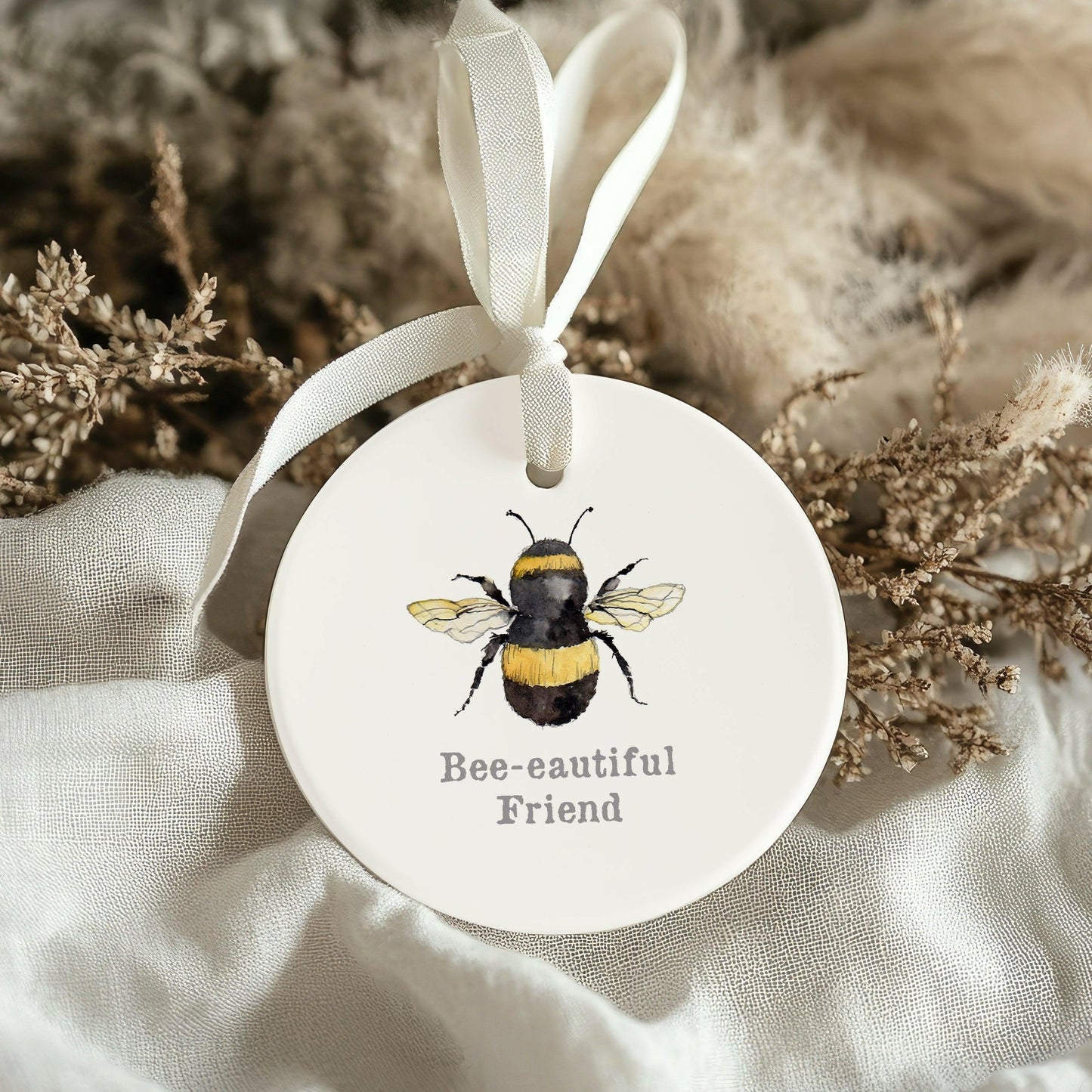Ceramic Hanging Decoration - A Beautiful Gift for Friends - Bee Lovers Gift - Crumble and Core