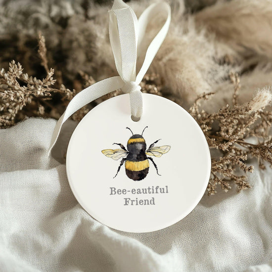 Ceramic Hanging Decoration - A Beautiful Gift for Friends - Bee Lovers Gift - Crumble and Core
