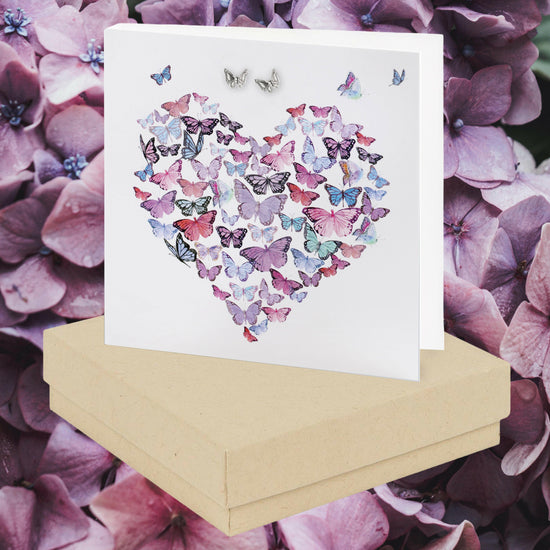 Sterling Silver Butterfly Stud Earrings - Elegant Gift Boxed for Any Occasion - Crumble and Core