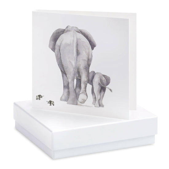 Sterling Silver Elephant Stud Earrings - Thoughtful Gift for Animal Lovers - Crumble and Core