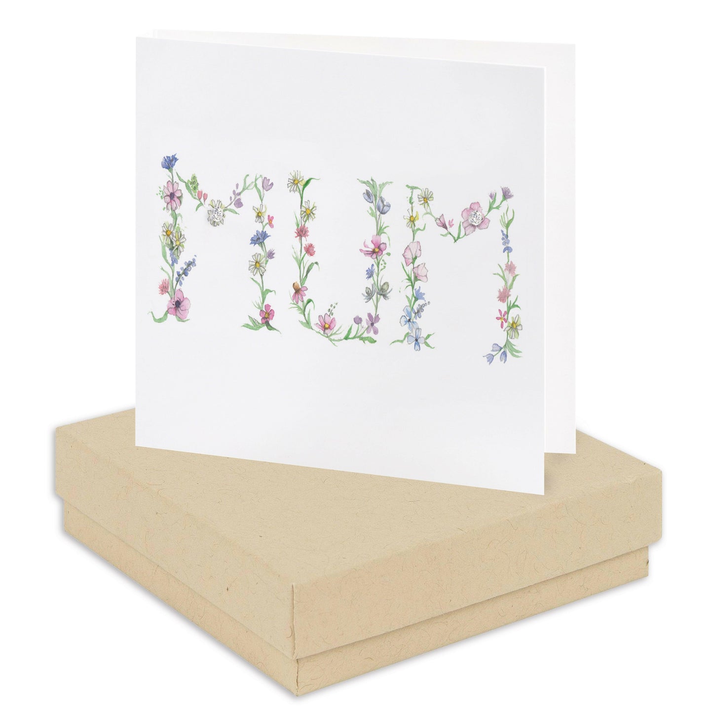 Floral Sterling Silver Stud Earrings - Elegant Everyday Present - Ideal Gift for Mum - Crumble and Core